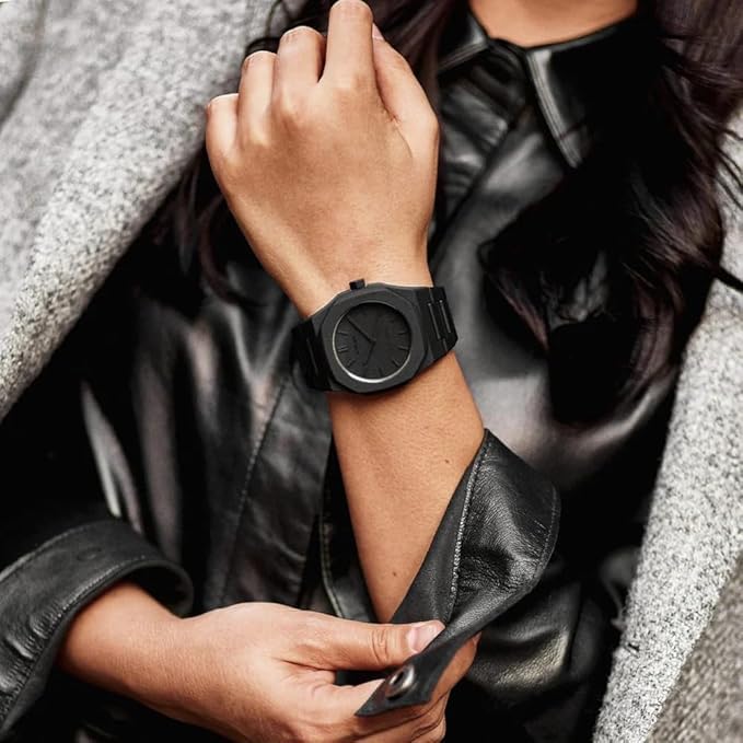 Black Arabic Aura Watch, Minimalist Watch, Unisex, Waterproof, Men & Women