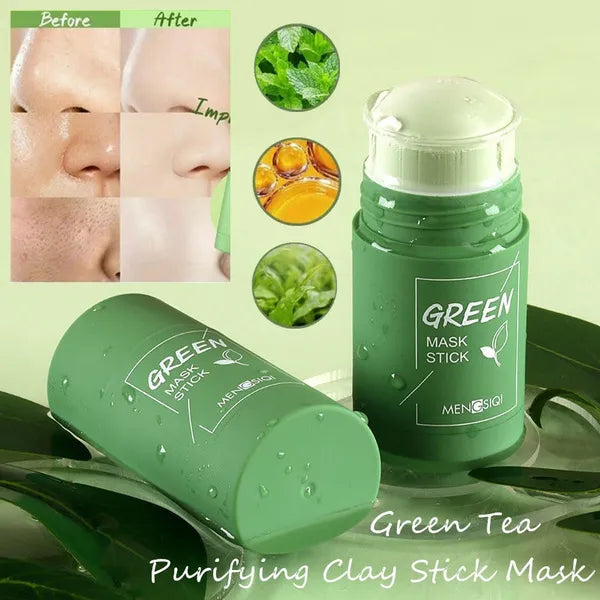 Green Tea Clay Stick Mask – Pore Cleanser & Oil Control for Smooth Skin