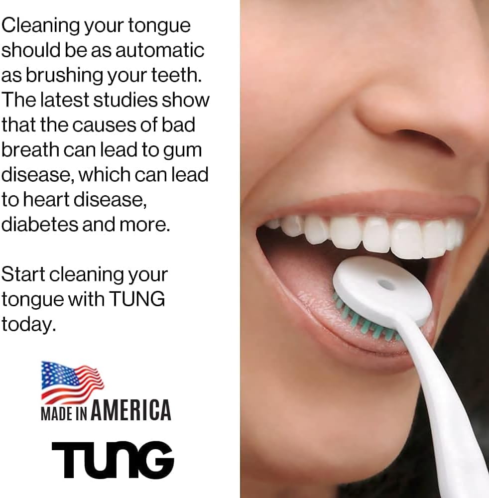 TUNG Gel Tongue Cleaner – Fresh Mint Zinc Formula, 85g