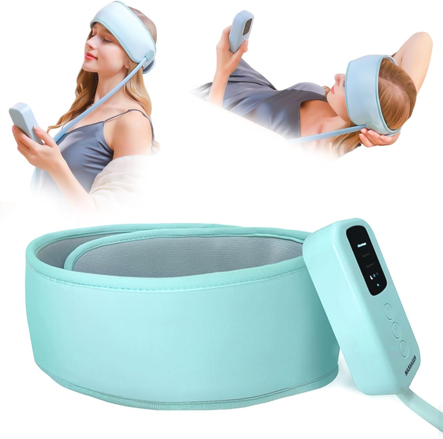 Electric Head Massager with Heat – Scalp Stress Relief & Relaxation Device
