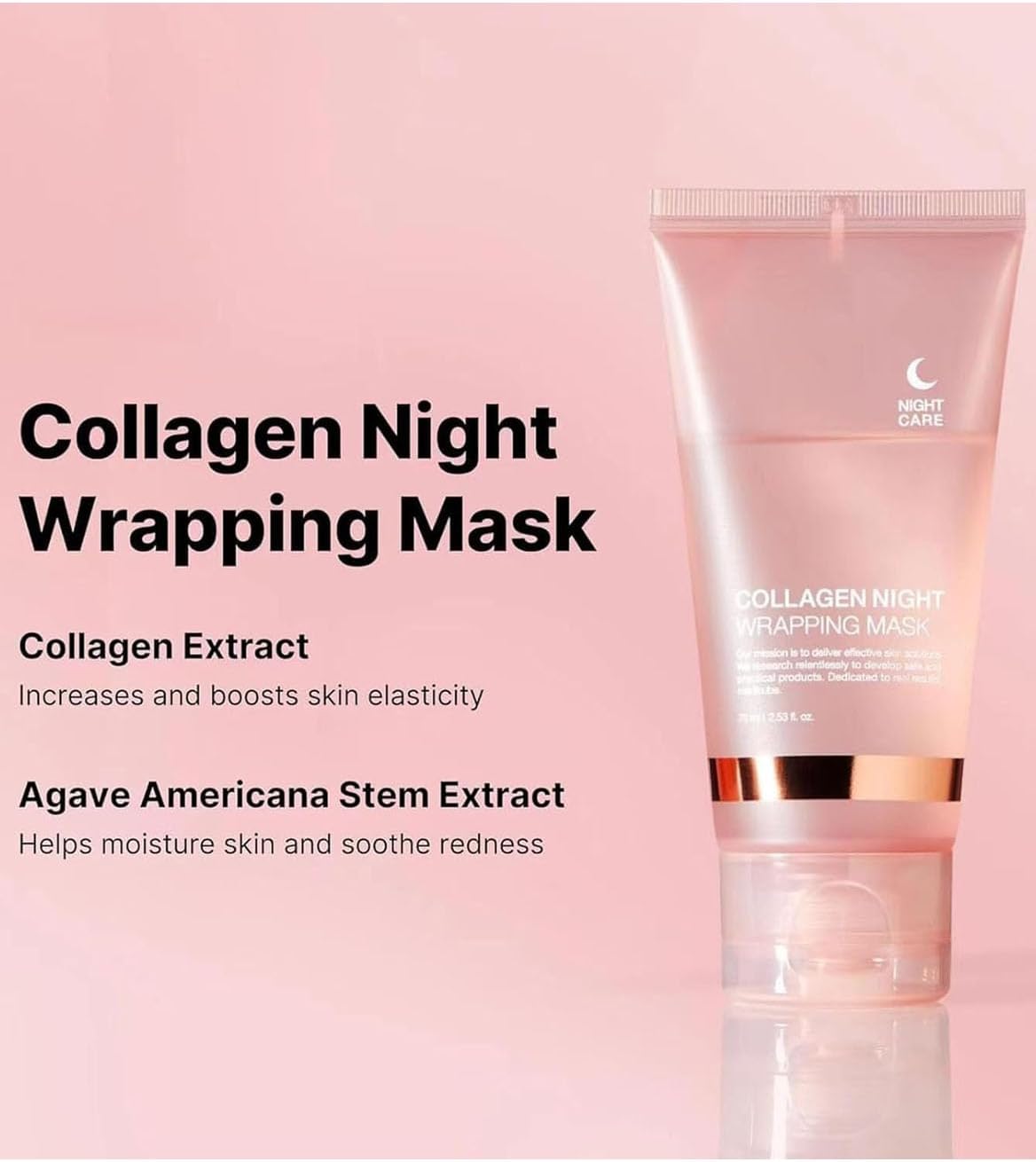 Collagen Night Wrapping Mask – Sleep Mask for Glowing Skin, Hydration & Anti-Aging Care