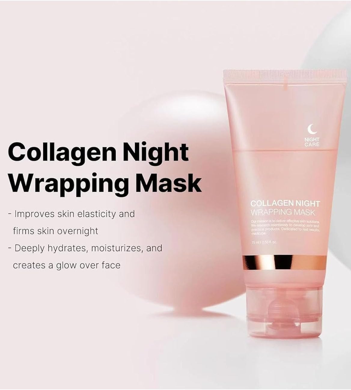 Collagen Night Wrapping Mask – Sleep Mask for Glowing Skin, Hydration & Anti-Aging Care