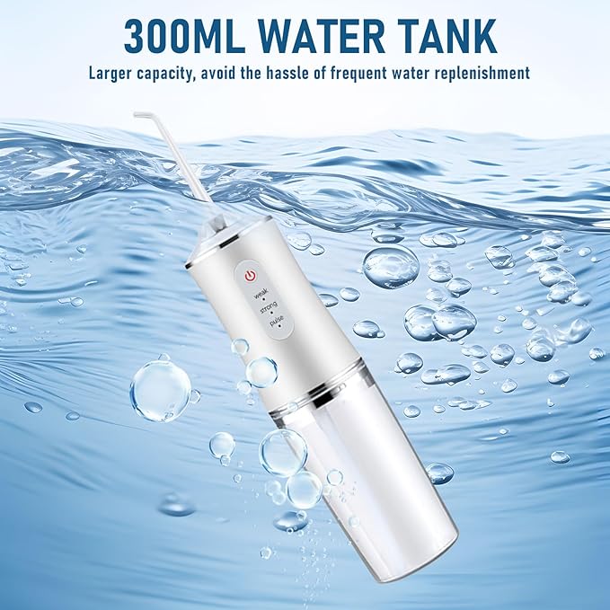 3-in-1 Electric Oral Irrigator – Water Flosser, Teeth Whitening & Gum Care
