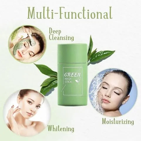 Green Tea Clay Stick Mask – Pore Cleanser & Oil Control for Smooth Skin