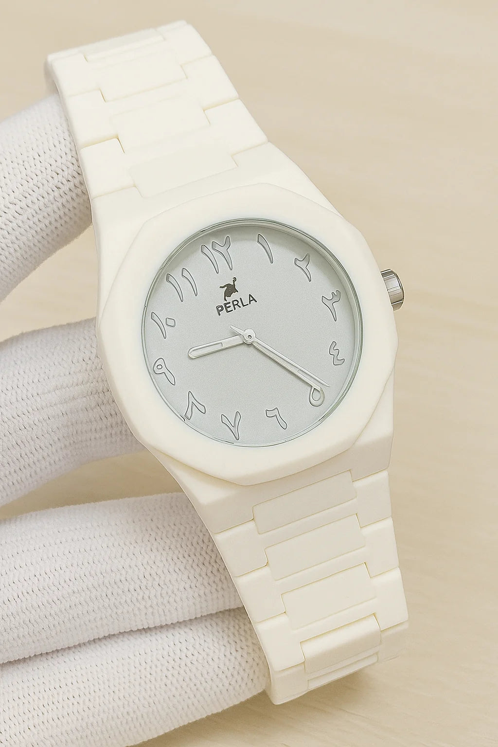 Black Arabic Aura Watch, Minimalist Watch, Unisex, Waterproof, Men & Women