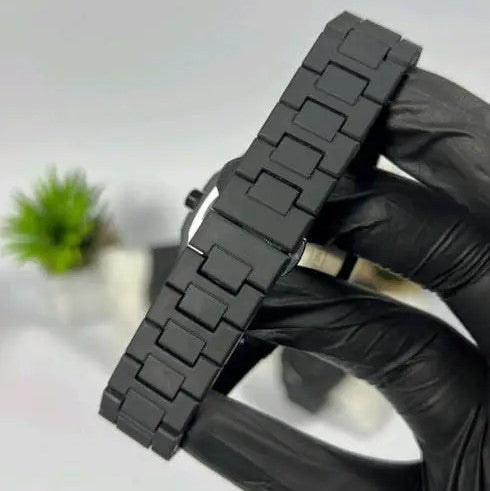 Black Arabic Aura Watch, Minimalist Watch, Unisex, Waterproof, Men & Women