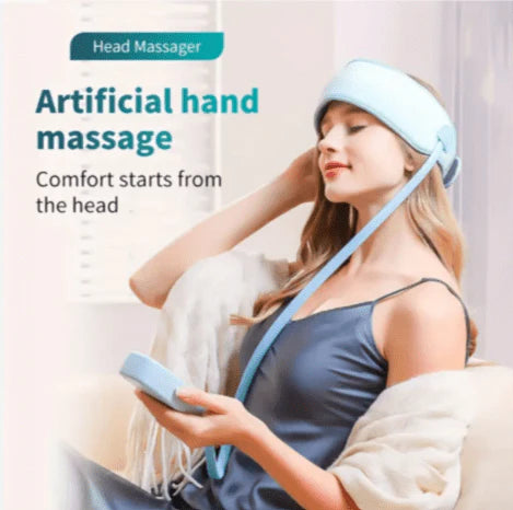 Electric Head Massager with Heat – Scalp Stress Relief & Relaxation Device