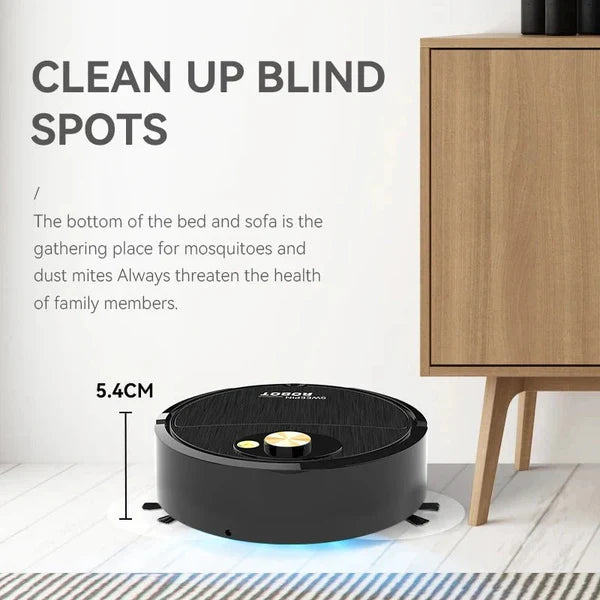 3-in-1 Smart Robot Vacuum Cleaner – Auto Sweeping, Mopping & Sterilizing | مكنسة روبوت ذكية متعددة الوظائف