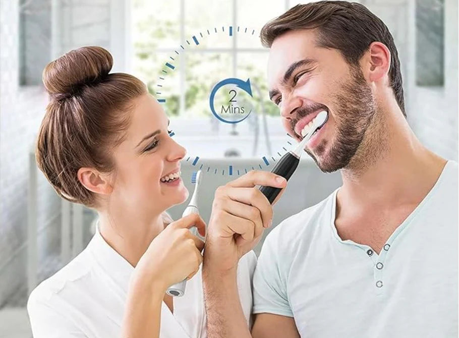 Ultrasonic Electric Toothbrush – 6 Modes, 4 Heads, USB Rechargeable, IPX7 Waterproof