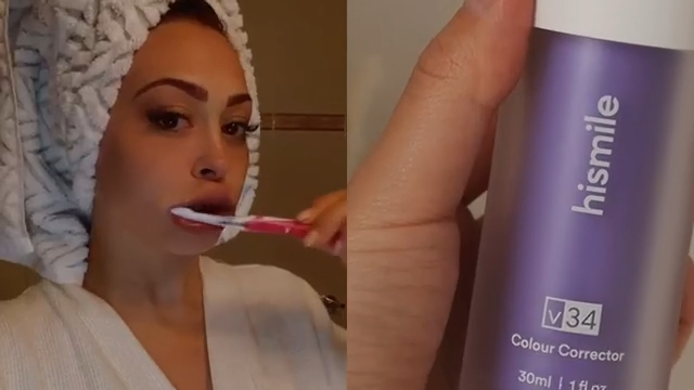 Hismile V34 Purple Toothpaste – Teeth Whitening Booster & Stain Concealer (Peroxide-Free)