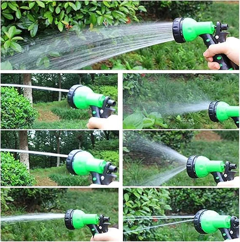 Expandable Garden Hose Pipe with 7 Spray Modes – Heavy Duty, Leak-Proof and Flexible for Lawn, Car Wash & Outdoor Use