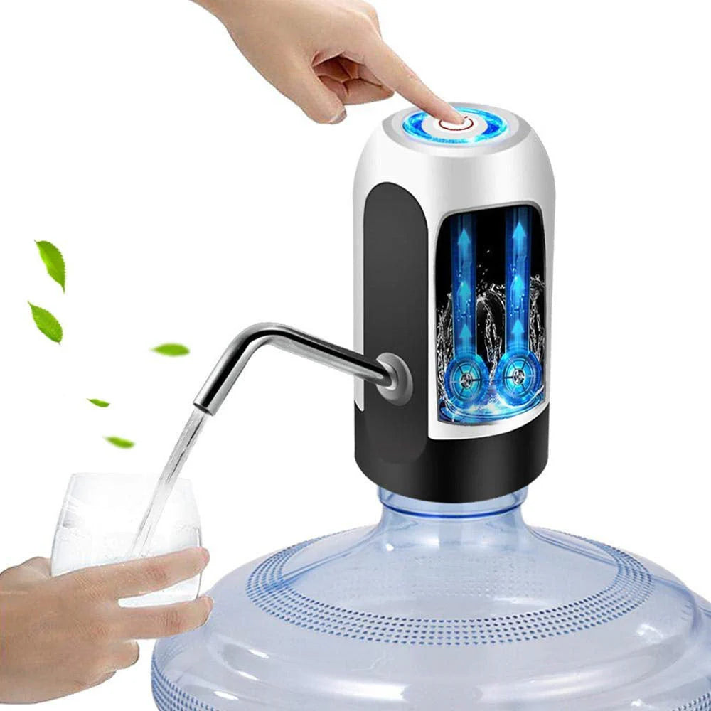 Electric Water Dispenser Pump – USB Rechargeable 5-Gallon Bottle Pump for Home & Office