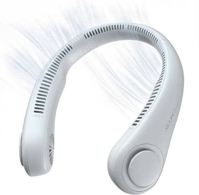 Portable Neck Fan – Hands-Free, Bladeless, 5-Speed, USB Rechargeable