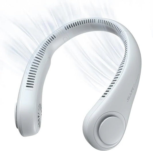 Portable Neck Fan – Hands-Free, Bladeless, 5-Speed, USB Rechargeable