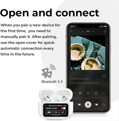 A9 Pro Wireless Earbuds – Bluetooth AirPods Alternative with LED Display & ANC
