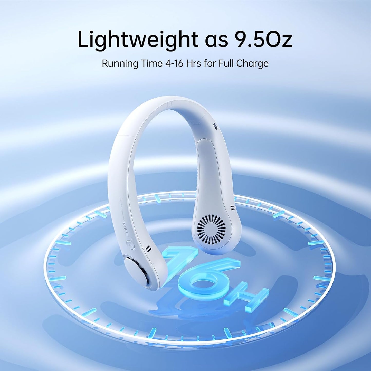 Portable Neck Fan – Hands-Free, Bladeless, 5-Speed, USB Rechargeable