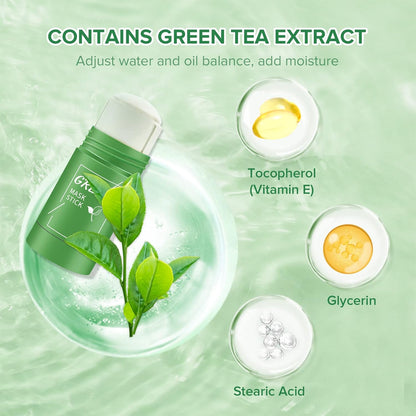 Green Tea Clay Stick Mask – Pore Cleanser & Oil Control for Smooth Skin