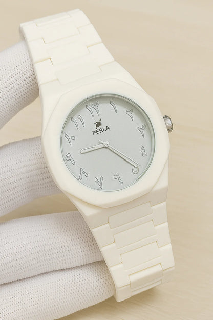Black Arabic Aura Watch, Minimalist Watch, Unisex, Waterproof, Men & Women