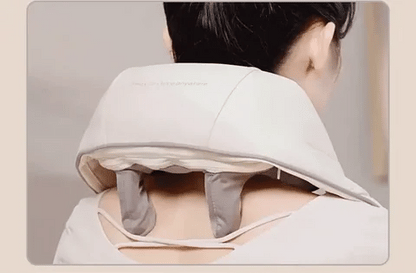 Rechargeable Neck & Shoulder Kneading Massager – Portable Pain Relief with Type-C Charging | Heated Massage Pillow