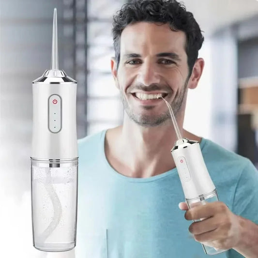 3-in-1 Electric Oral Irrigator – Water Flosser, Teeth Whitening & Gum Care