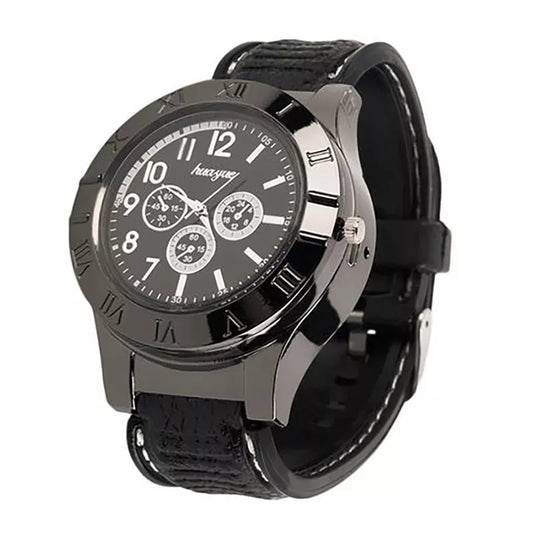 Men’s Watch with Built-In USB Rechargeable Electric Lighter – Stylish & Functional | ساعة بولاعة كهربائية