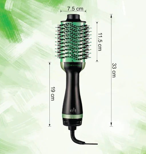 Remington SD07 2-in-1 Hair Curler & Straightening Comb – Ionic, Anti-Scald, Oil-Infused