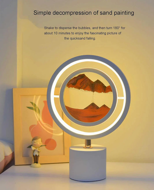 Dynamic Sand Table Lamp – LED Night Light & Moving Sand Art Decor (Model 888)