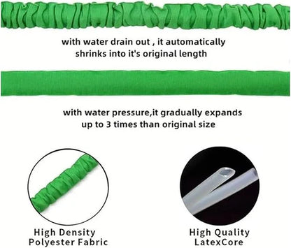 Expandable Garden Hose Pipe with 7 Spray Modes – Heavy Duty, Leak-Proof and Flexible for Lawn, Car Wash & Outdoor Use